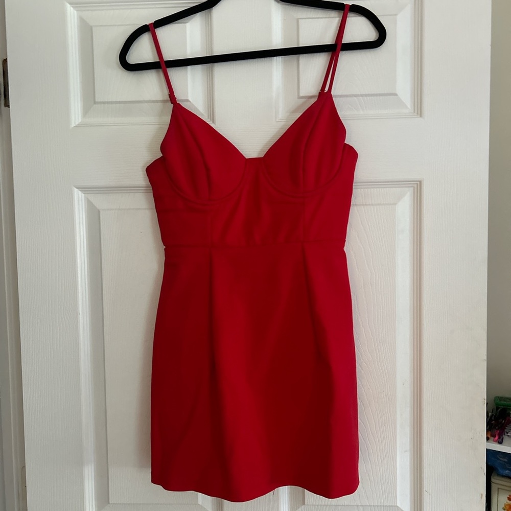 Red Princess Polly mini dress. Size 4